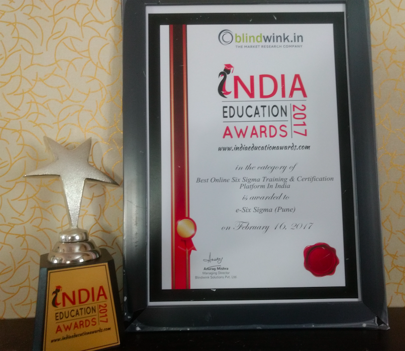 e-Six Sigma won Award